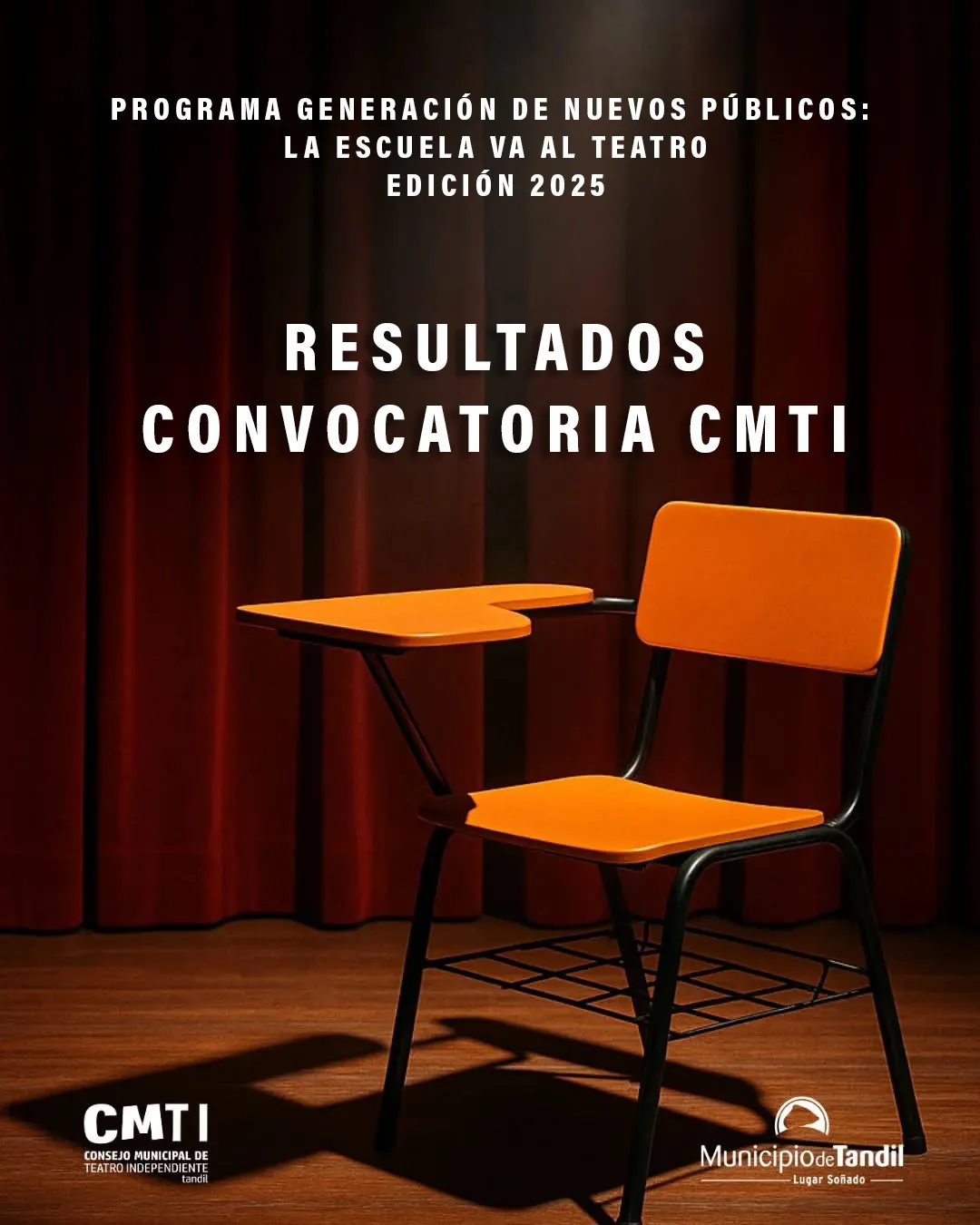 RESULTADOS CONVOCATORIA LA ESCUELA VA AL TEATRO-CMTI