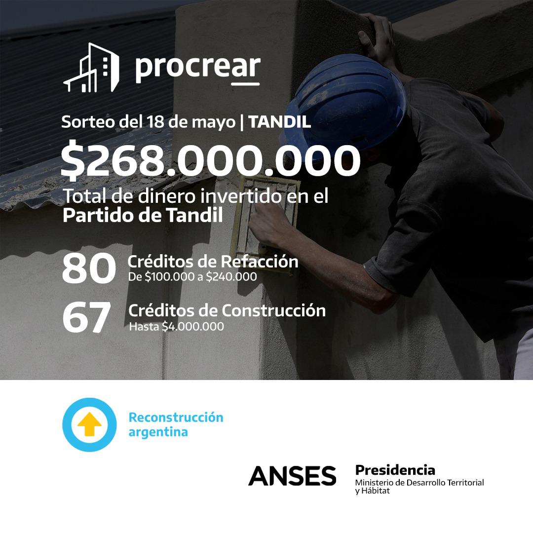 Placa Procrear SORTEO 180521 Tandil (1)