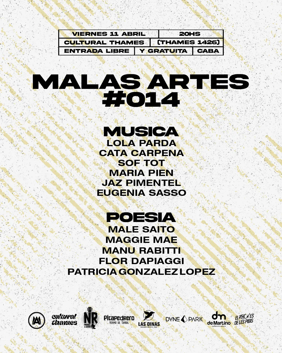MALAS ARTES PRES N14 ARTISTAS feed