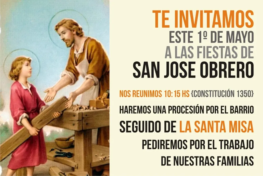 1º de mayo en Capilla San Jose Obrero, Tandil